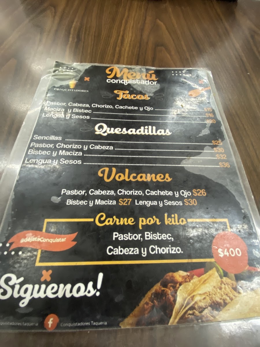Conquistadores Taquería Menu - Image 5